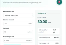 Free Fuel Economy Calculator MPG & Trip Cost Estimator
